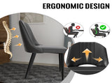 Dining Chairs with Cut-Outrest, Modern Kitchen Chair, Scandinavian Faux Leather Chair with High 27529681