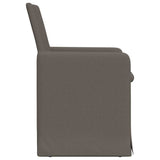 Dining Chairs 2 pcs Light grey 57 x 67 x 95 cm Linen 42017901