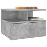 Floating Nightstands 2 pcs Concrete Grey 40x31x27cm Engineered Wood 800414