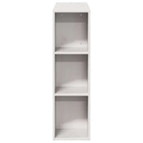 Headboard with Storage White 90 cm Solid Wood Pine 855643