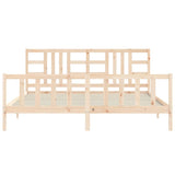 Bed Frame without Mattress 200x200 cm Solid Wood Pine 3191991