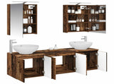 Bathroom Cabinet Set 5 pcs Old Wood Engineered Wood 3406477