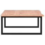 Basin Shelf Wall Mounted Steel and Solid Wood Oak 3302649