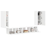 TV Cabinet Set 4 pcs White Engineered Wood 3409159