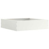 Lawn Edging 6 pcs White 50 x 50 x 13 cm Steel 874719