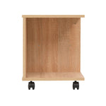 Rolling Shelf 50x35x42 cm Oak 245723
