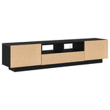 TV Cabinet Set 2 pcs Black 180 x 35 x 40 cm Engineered Wood 3333062