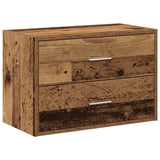 Cabinet with 2 Drawers Old Wood 60x31x40 cm Engineered Wood 858835