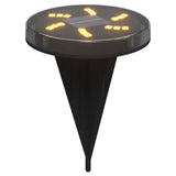 Solar Ground Lights with Ground Spikes Outdoor 12 pcs Warm White 4008197