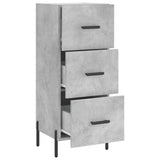 Sideboard Concrete Grey 34.5x34x90 cm Engineered Wood 828616