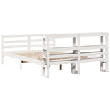 Bed Frame without Mattress White 140x190 cm Solid Wood Pine 3305819