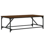 Coffee Table Brown Oak 100x50x35 cm Engineered Wood 835333