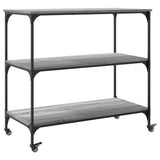 Kitchen Trolley Grey Sonoma 102x50x95 cm Engineered Wood 842324