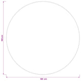 Table Cloth 5 pcs Round Dark Grey 160 cm 42040492