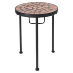 ZNTS ProGarden 2 Pcs Side Table Set With Mosaic Top 442213