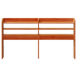 Headboard with Shelves Wax Brown 135 cm Solid Wood Pine 850955