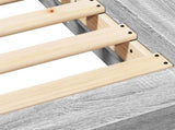 Bed Frame without Mattress Grey Sonoma 180x200 cm Super King 3281173