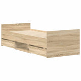 Bed Frame without Mattress Sonoma Oak 90x190 cm Single 3203812