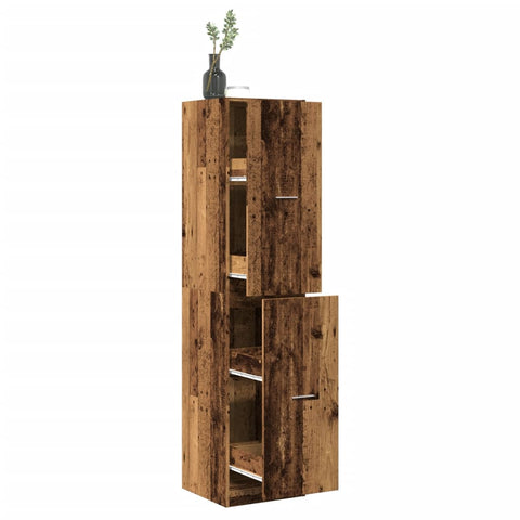 Apothecary Cabinet Old Wood 40x41x174.5 cm Engineered Wood 3309652