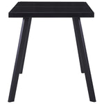 ZNTS Dining Table Black 140x70x75 cm Tempered Glass 281873