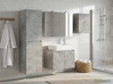 Bathroom Cabinet Set 5 pcs Concrete Grey Engineered Wood 3407314