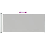 ZNTS Patio Retractable Side Awning 180x500 cm Cream 313406