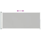 ZNTS Patio Retractable Side Awning 180x500 cm Cream 313406