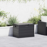 Garden Storage Box Anthracite 77.5 x 54.5 x 53 cm Plastic 42006489