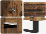 Highboard 2 pcs Old Wood 69.5 x 34 x 180 cm 3415657
