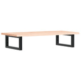 Basin Shelf Wall Mounted Steel and Solid Wood Oak 3302545