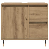 Bathroom Cabinet Artisan Oak 65x33x60 cm Engineered Wood 857224