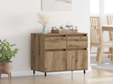 Sideboard Artisan Oak 60 x 35 x 70 cm Engineered Wood and Iron 881724