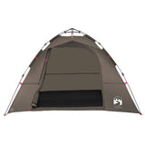 Fishing Tent 4-Person Brown Quick Release 4005327