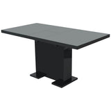 Extendable Dining Table High Gloss Black 243549