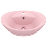 Luxury Basin Overflow Oval Matt Pink 58.5x39 cm Ceramic 146933