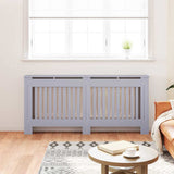 Radiator Cover 2 pcs Grey 172 x 19 x 81.5cm Engineered Wood 3403234