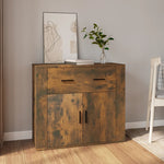 ZNTS Sideboard Smoked Oak 80x33x70 cm Engineered Wood 816573