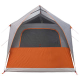 Tunnel Tent Grey and Orange 8-Person Polyester and Steel 42028659