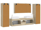 Bathroom Furniture Set 6 pcs Sonoma Oak 3407225