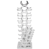 243503 Wine Rack Aluminium Silver 27 Bottles