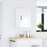 Kitchen Wall Cabinet "Kalmar" High Gloss White Engineered Wood 853549