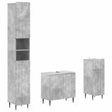 3 Piece Bathroom Cabinet Set ZWOLLE Engineered Wood 3417840
