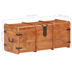 ZNTS Storage Chest 90x40x40 cm Solid Acacia Wood 289643