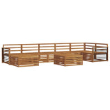 Sofa Sets 8 pcs Natural Solid Acacia Wood 3373869