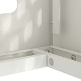 Air Conditioner Cover White 110 x 50 x 105 cm Steel 865912