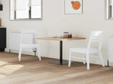 Dining Chairs 2 pcs White 43 x 54 x 89 cm Solid Rubber Wood 42020444