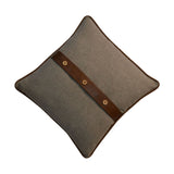 Quin Leather Sand Cushion Set of 2 IN3206