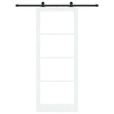 Sliding Door ORKDAL White and Black 93 x 232 cm 3332012