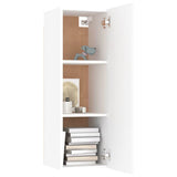 4 Piece TV Cabinet Set White Engineered Wood 3074455