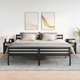 Bedside Cabinets 2 pcs with 2 Drawers Black 40x33x60 cm 858563